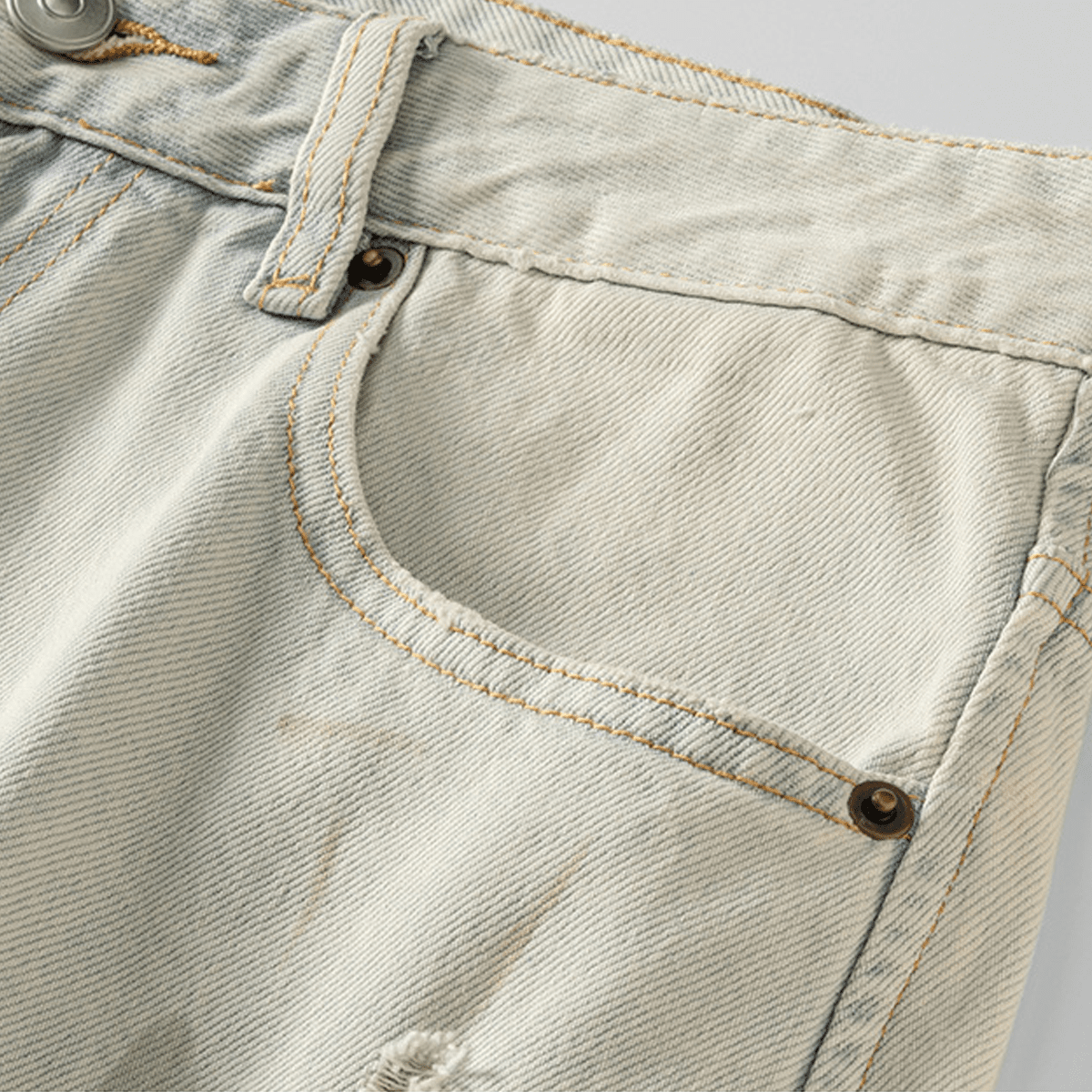 Kubz Distressed Denim Shorts