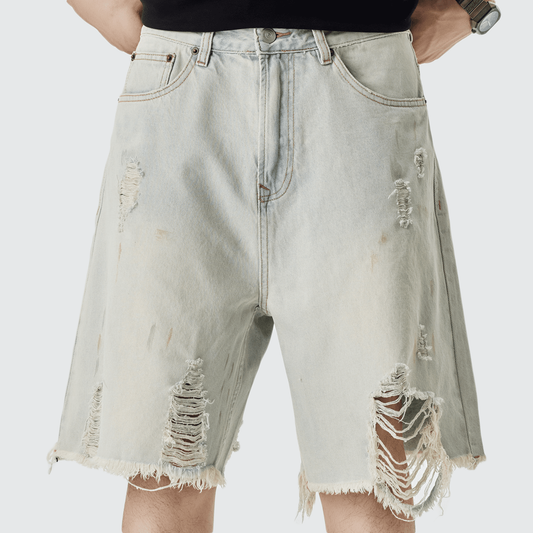 Kubz Distressed Denim Shorts