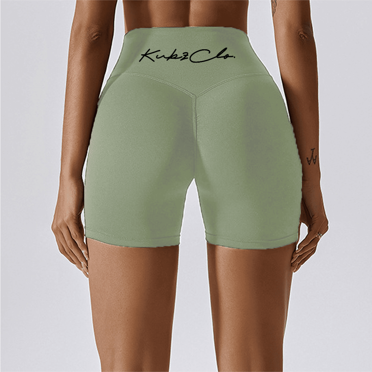 kubz High-Waisted Compression Yoga Shorts