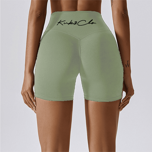 kubz High-Waisted Compression Yoga Shorts