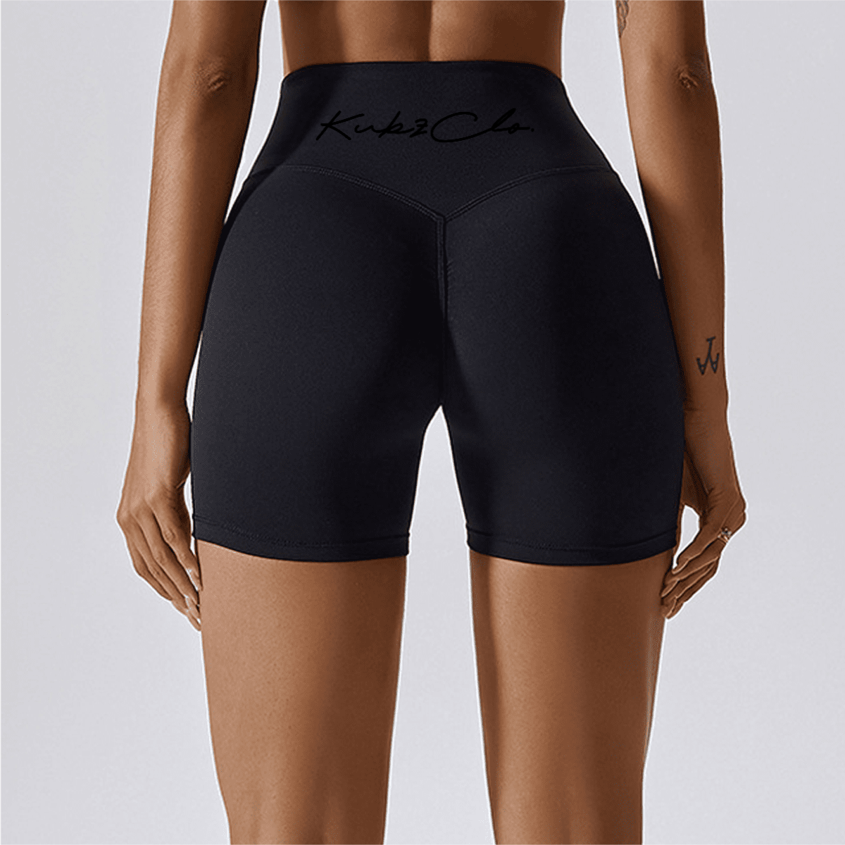 kubz High-Waisted Compression Yoga Shorts