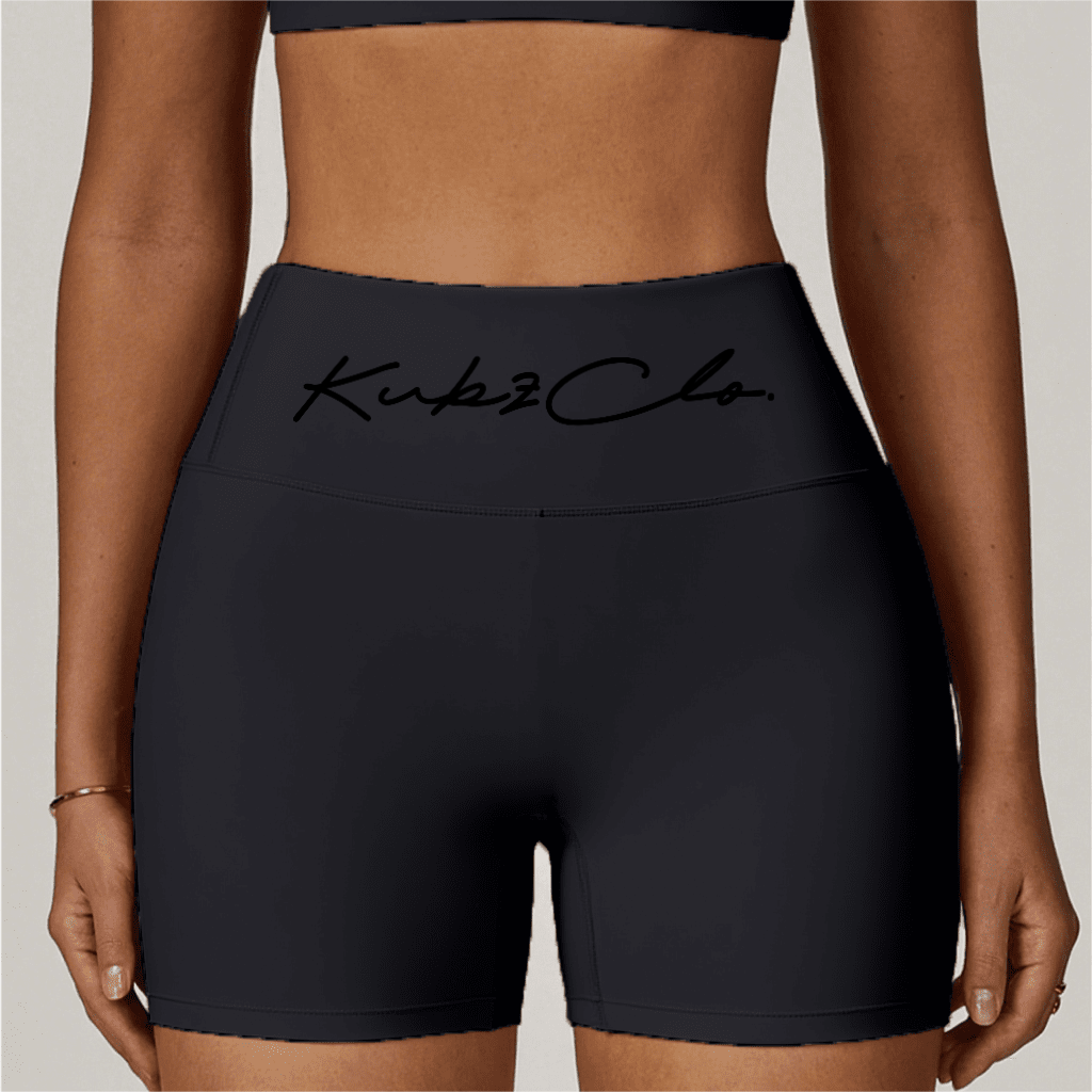 kubz High-Waisted Compression Yoga Shorts