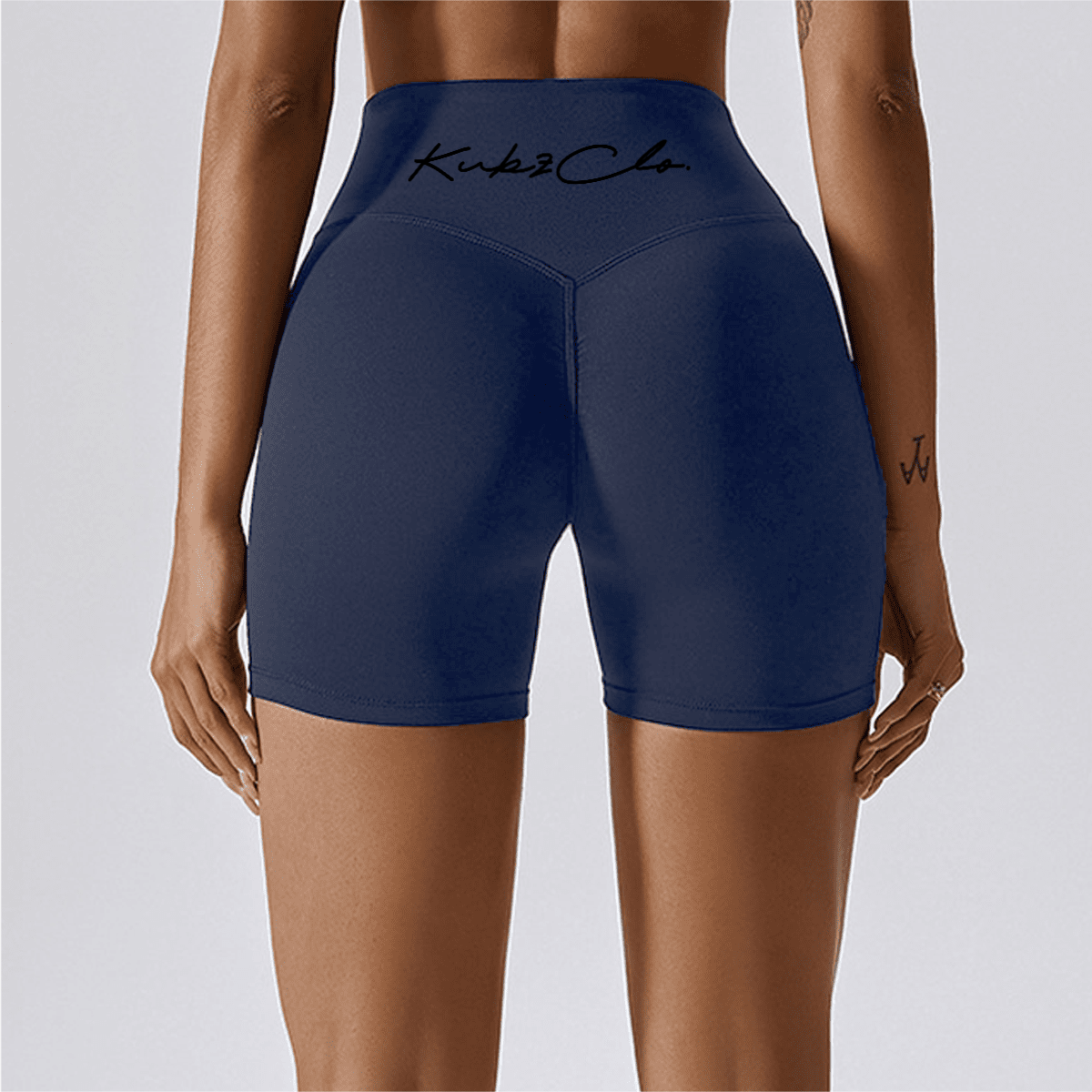 kubz High-Waisted Compression Yoga Shorts