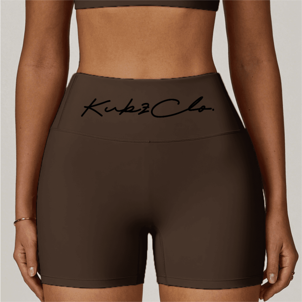 kubz High-Waisted Compression Yoga Shorts