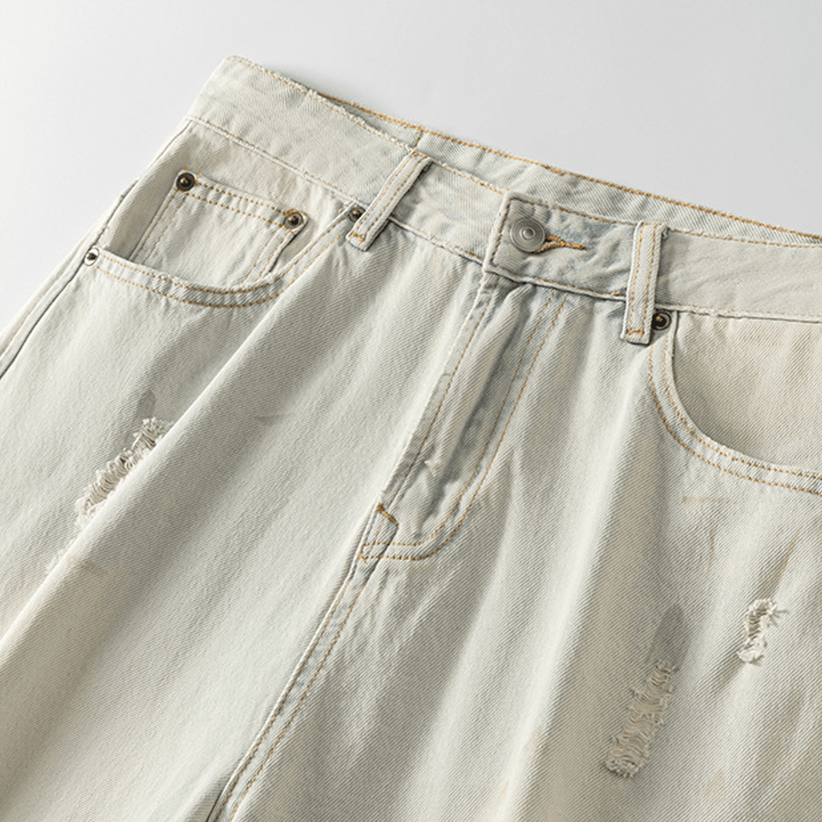 Kubz Distressed Denim Shorts