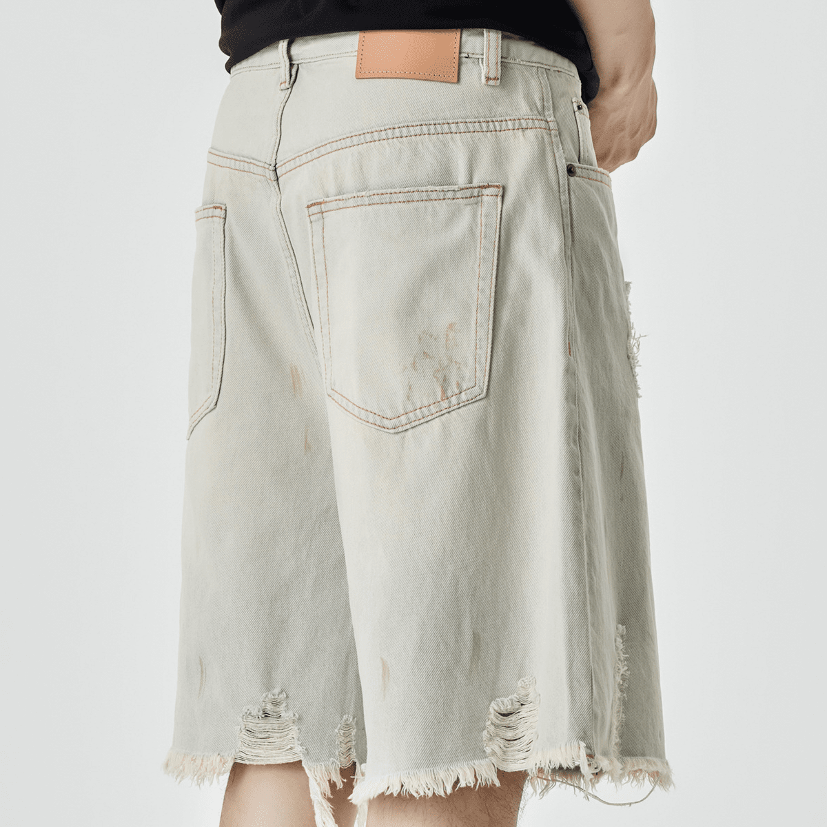Kubz Distressed Denim Shorts