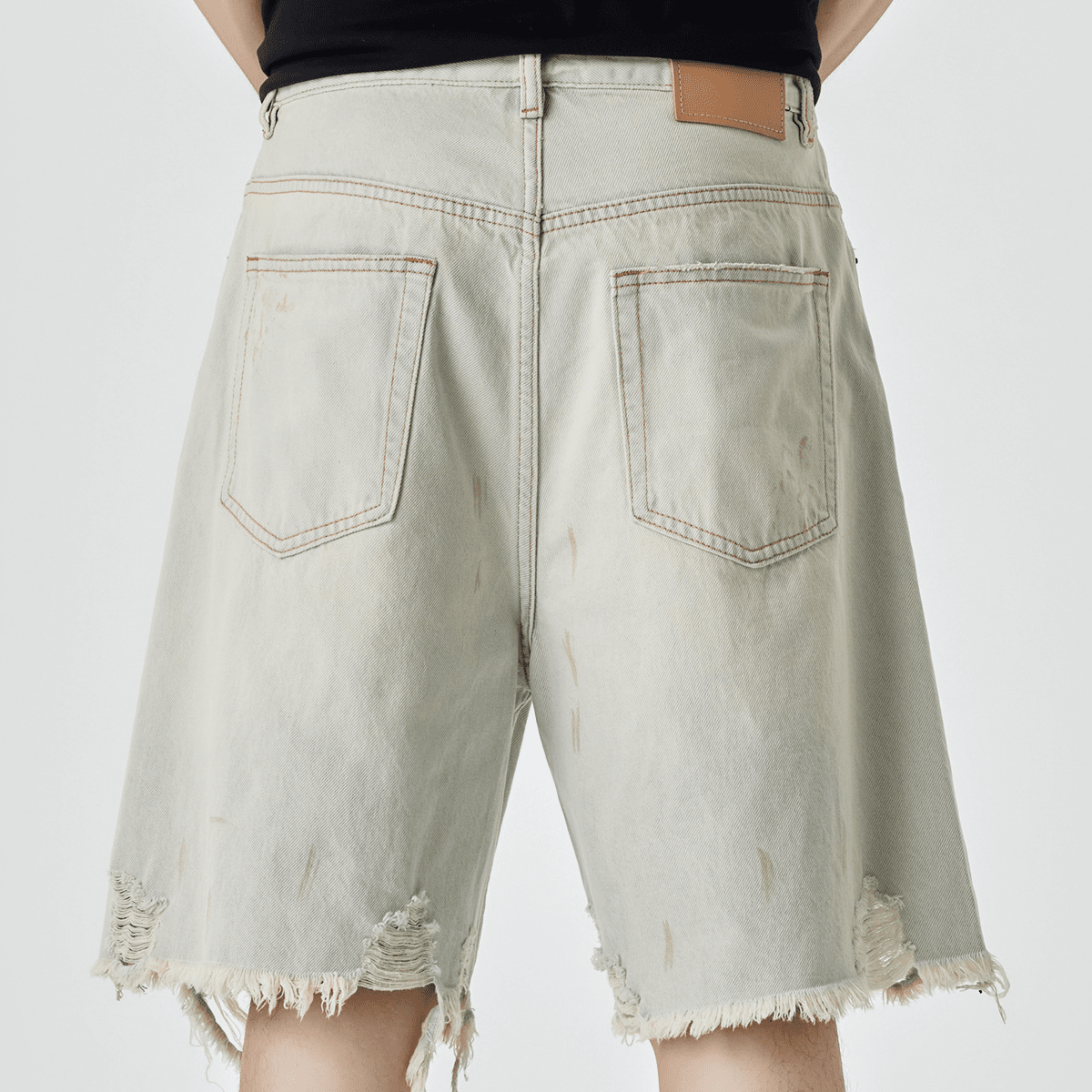 Kubz Distressed Denim Shorts