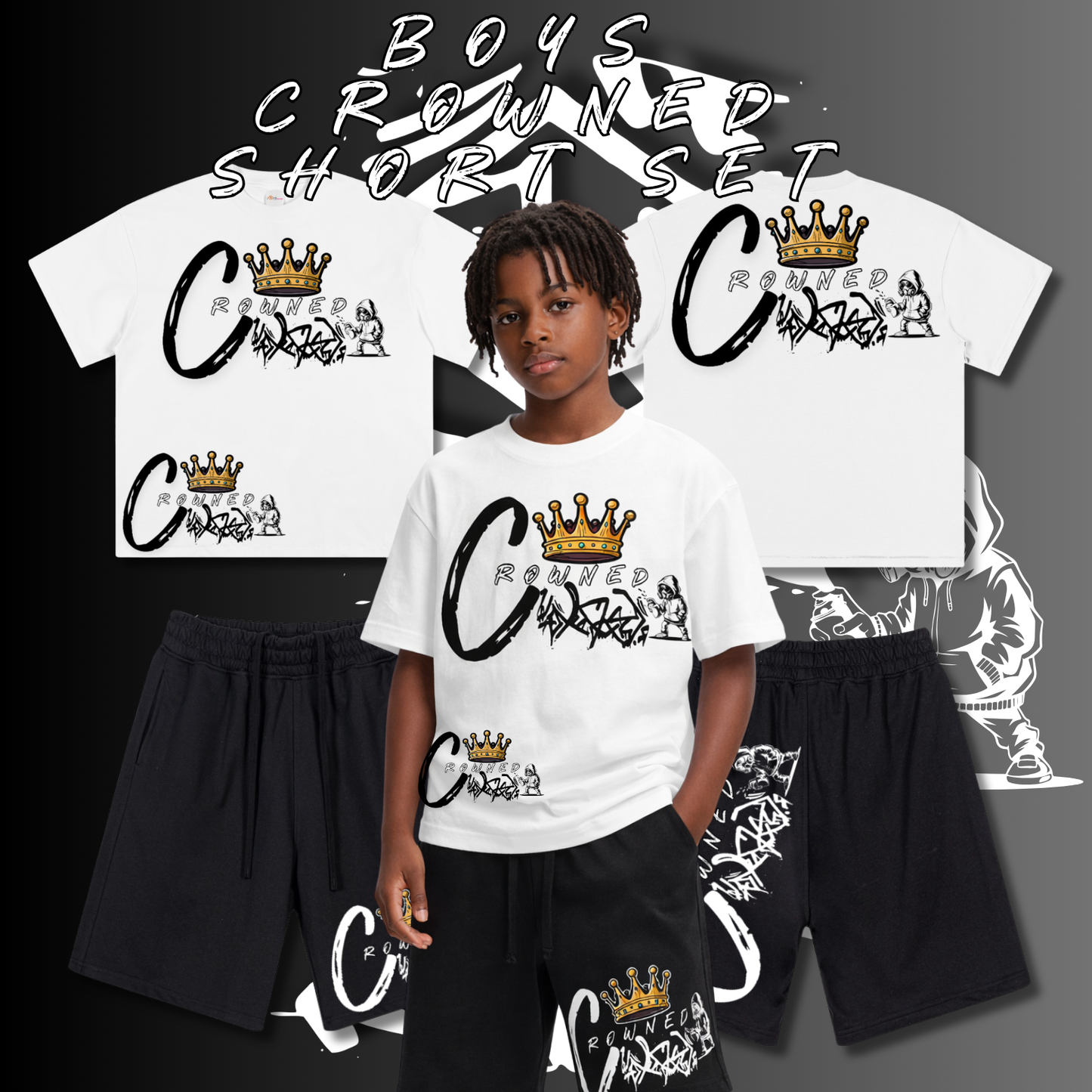 Crowned Heavyweight loose T-shirt (280GSM)