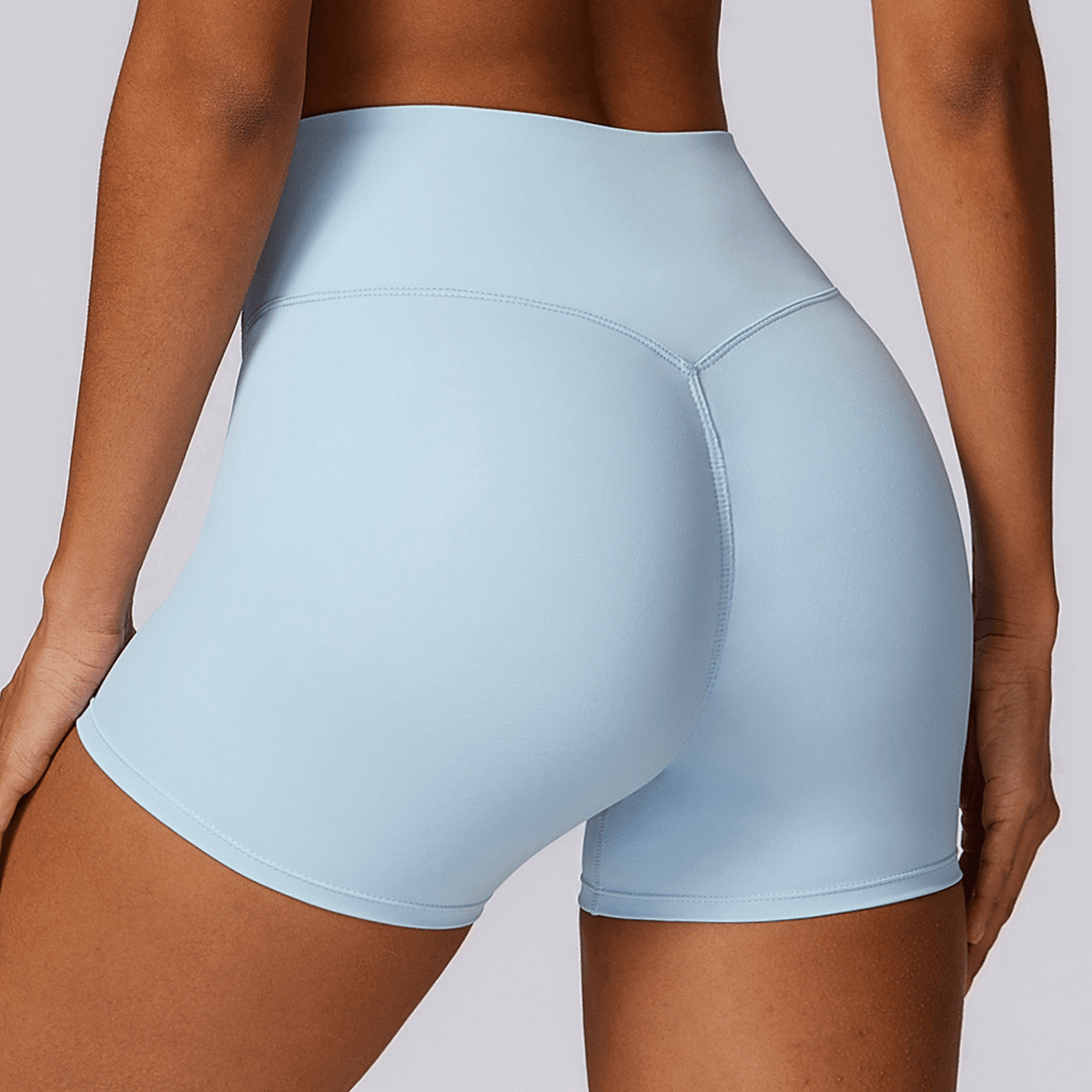 kubz High-Waisted Compression Yoga Shorts