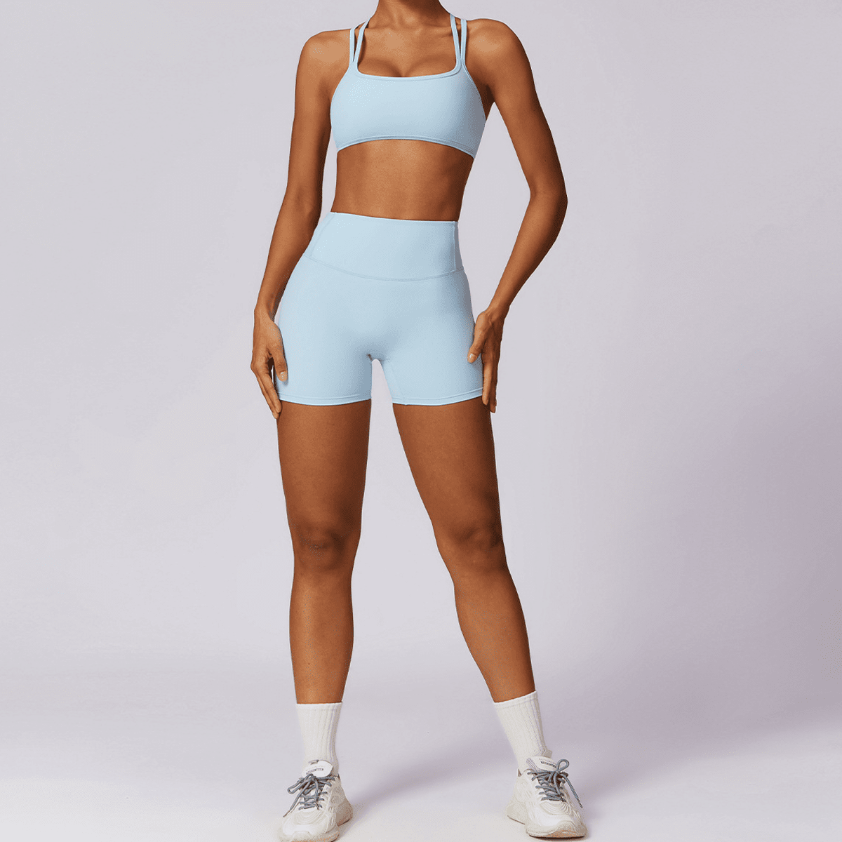 kubz High-Waisted Compression Yoga Shorts
