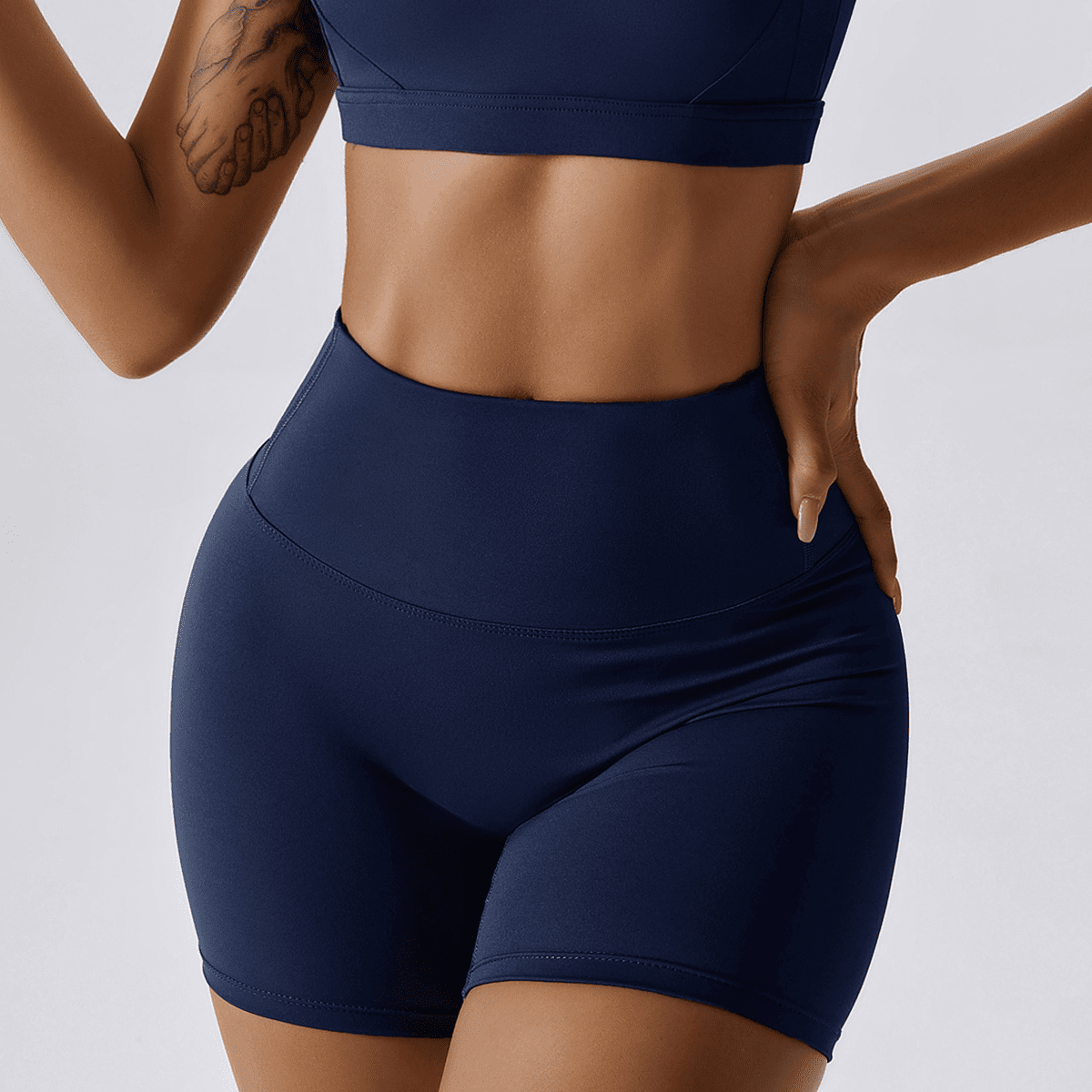 kubz High-Waisted Compression Yoga Shorts