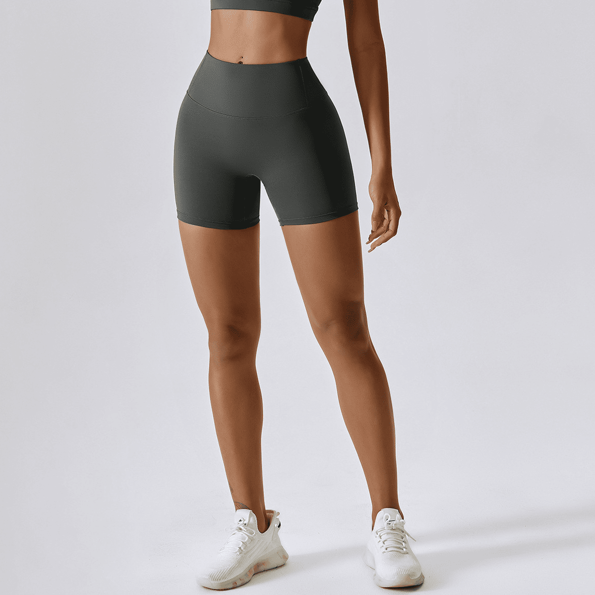 kubz High-Waisted Compression Yoga Shorts