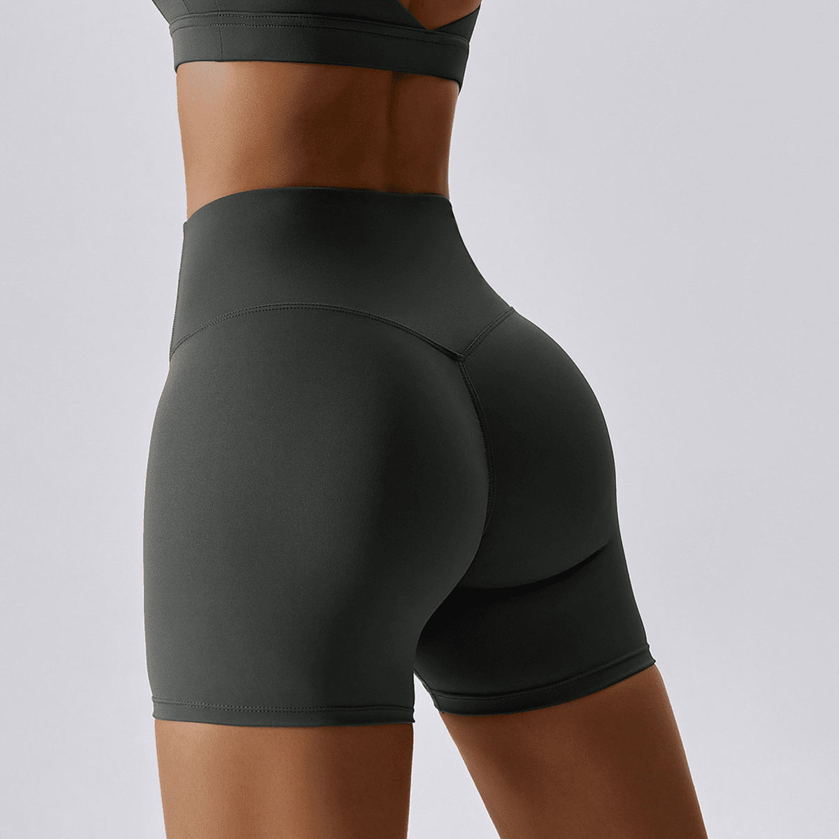 kubz High-Waisted Compression Yoga Shorts
