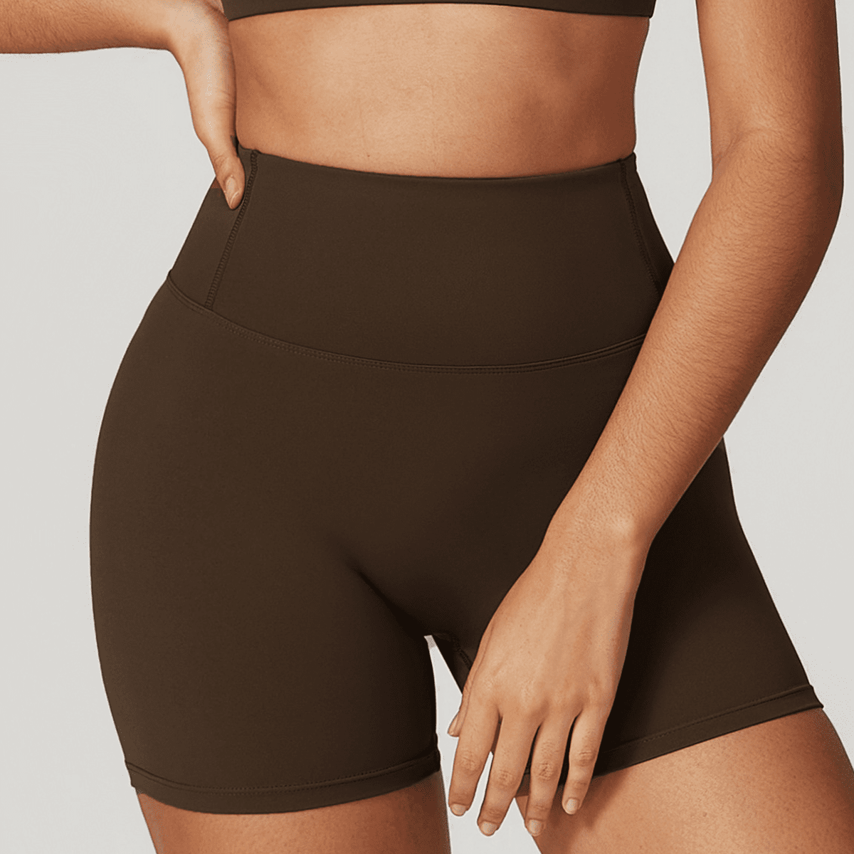 kubz High-Waisted Compression Yoga Shorts