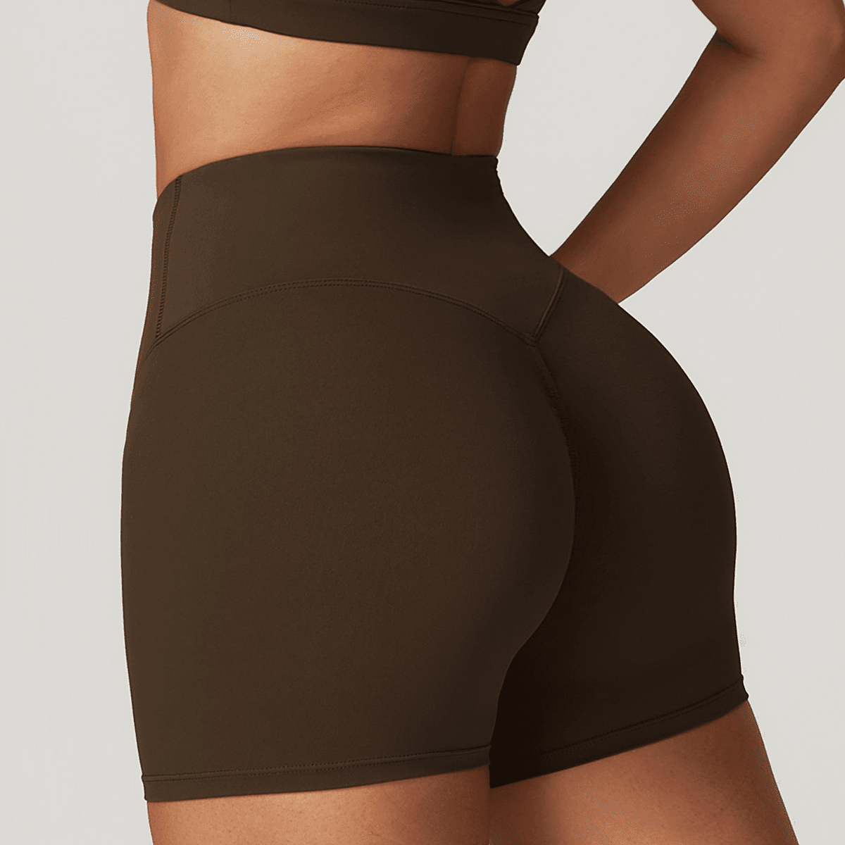 kubz High-Waisted Compression Yoga Shorts