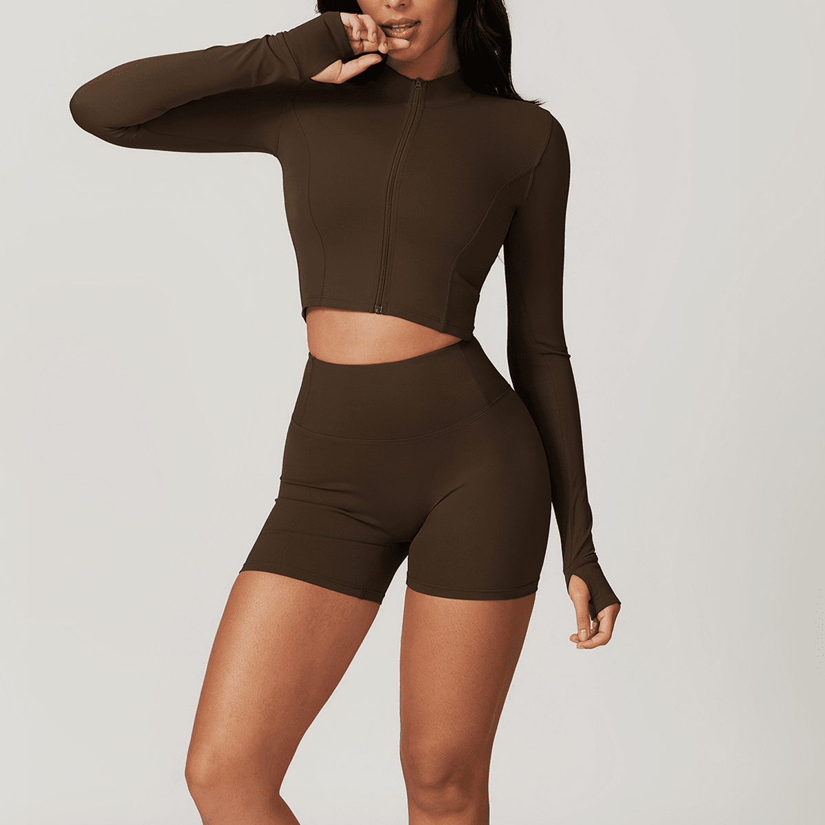 kubz High-Waisted Compression Yoga Shorts