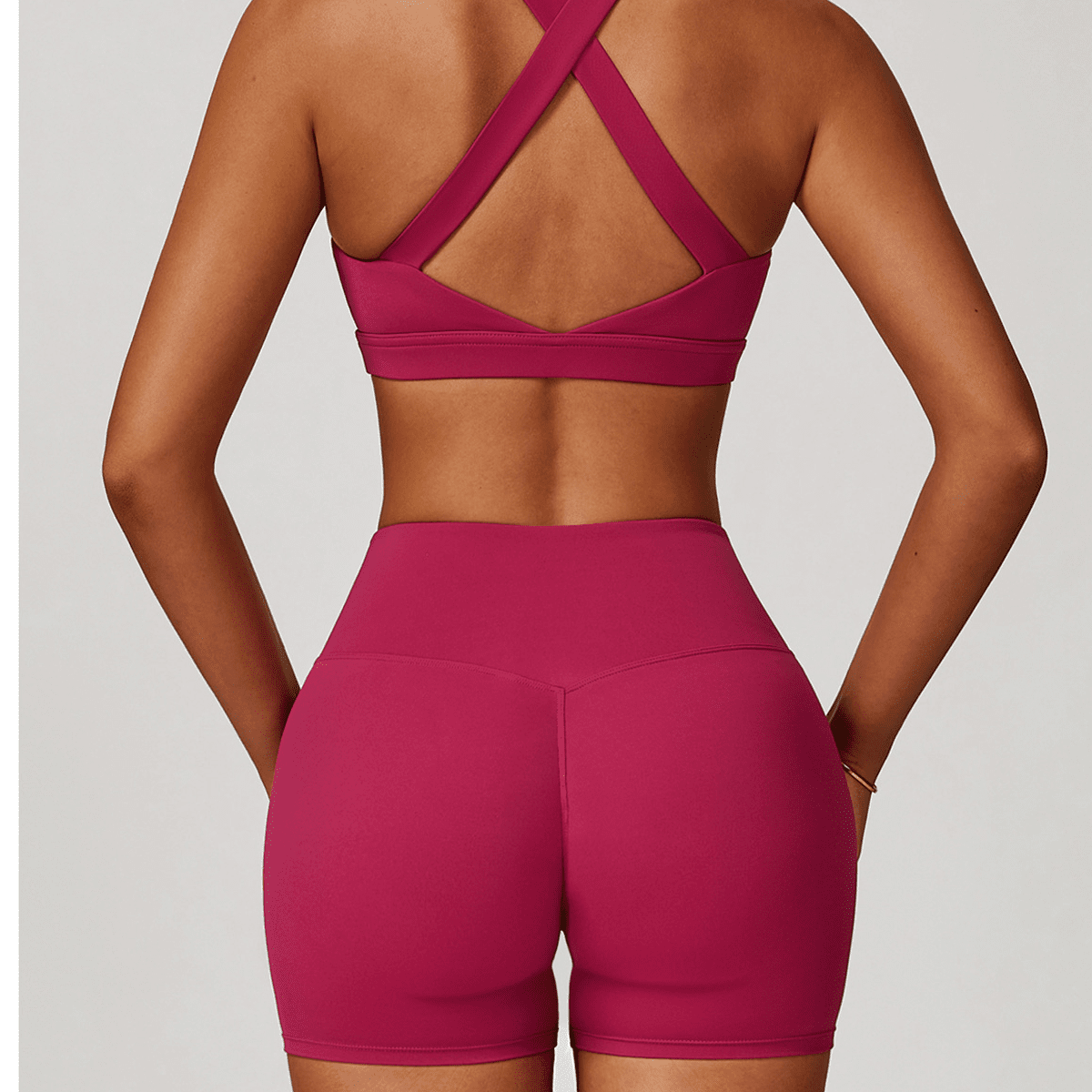 kubz High-Waisted Compression Yoga Shorts