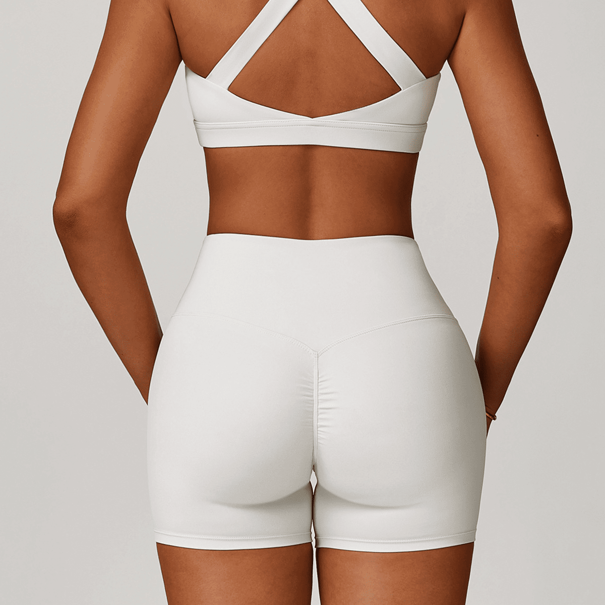 kubz High-Waisted Compression Yoga Shorts