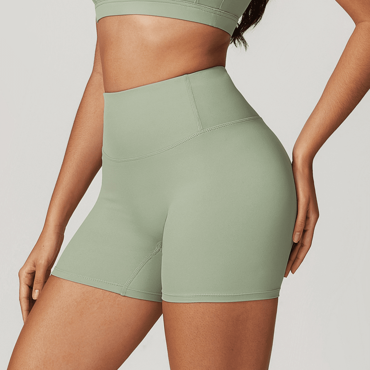 kubz High-Waisted Compression Yoga Shorts