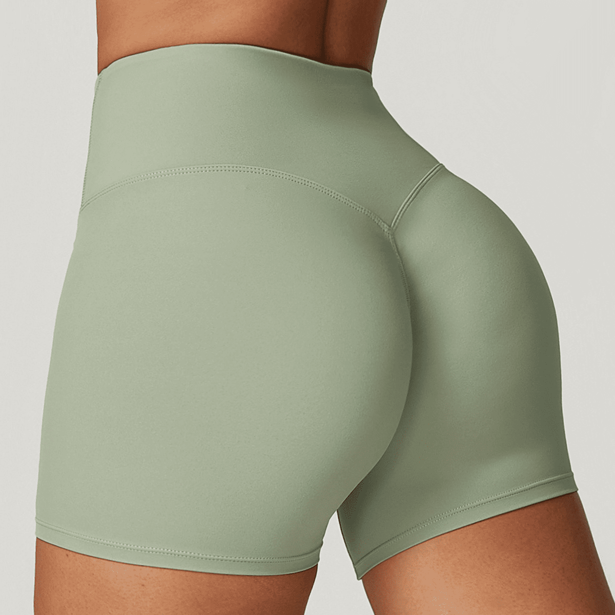 kubz High-Waisted Compression Yoga Shorts